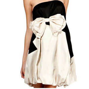 * RYU ModCloth BOW FRoNT TEA PaRTy Bubble DRESS S*